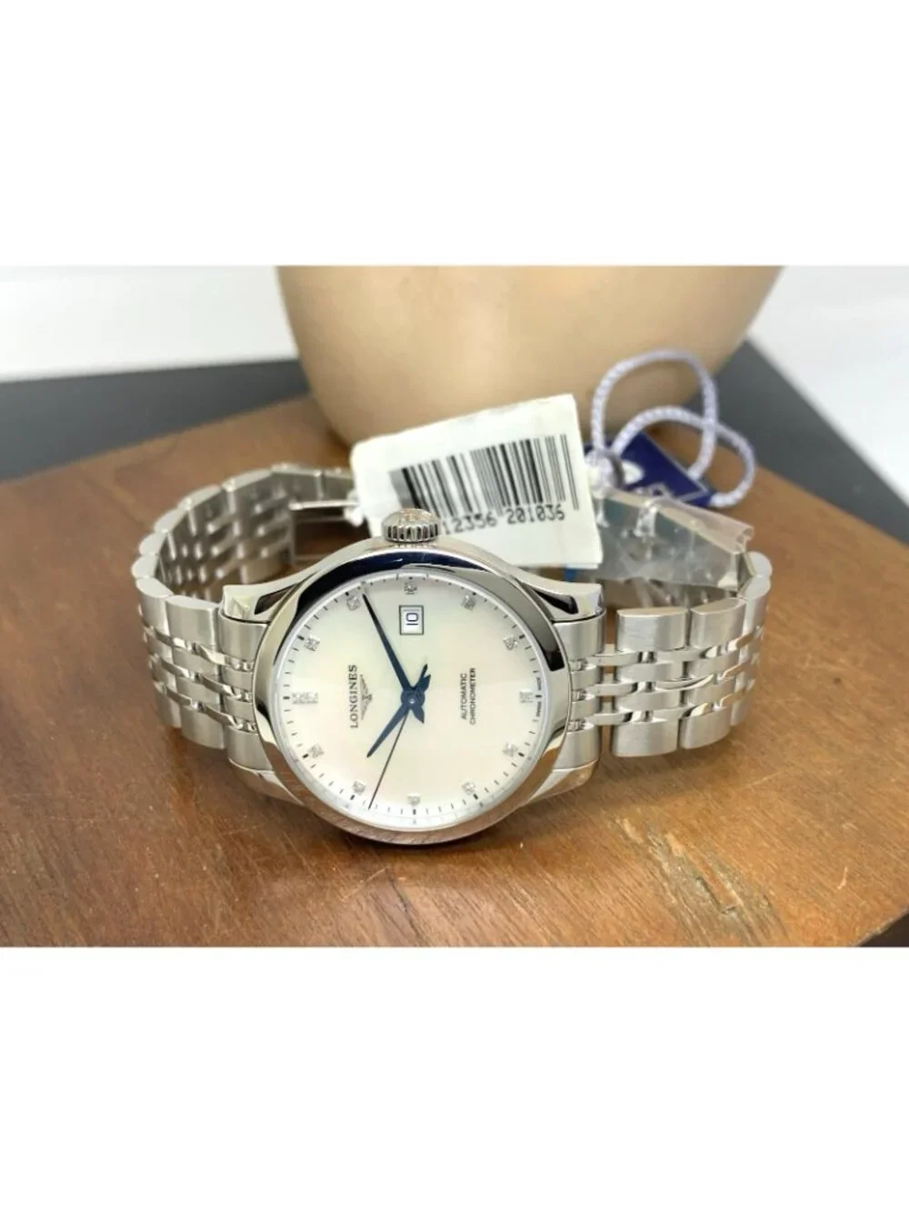 Longines Women's Watch L23214876 Swiss Automatic Mother of Pearl Diamond Dial